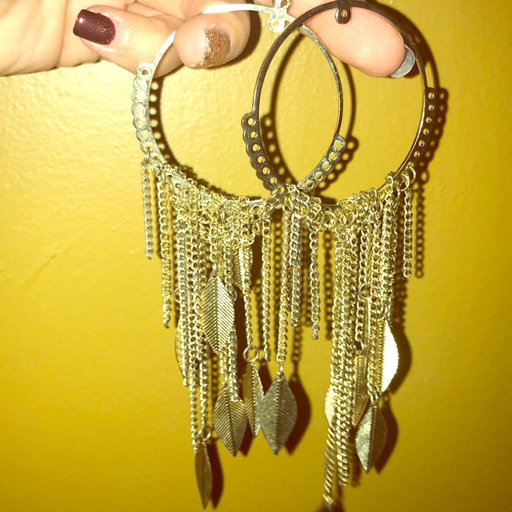 Gold earrings